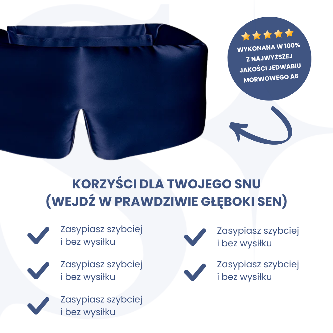 SenLuxe - Saténová čelenka na spaní